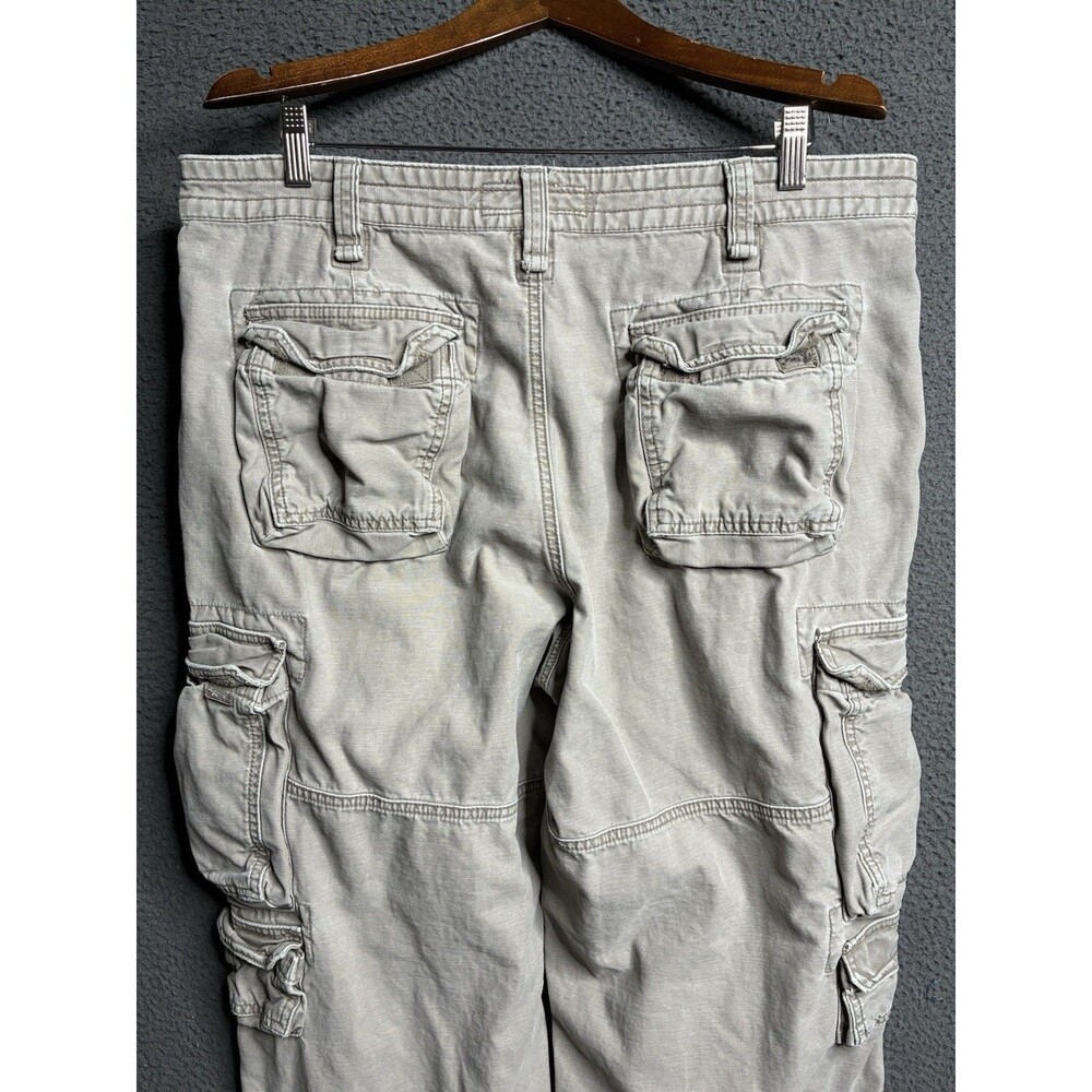 VTG Mossimo Cargo Pants Men 36x28.5 Tactical Utility Y2K Skater Baggy Wide Leg - Picture 5 of 16